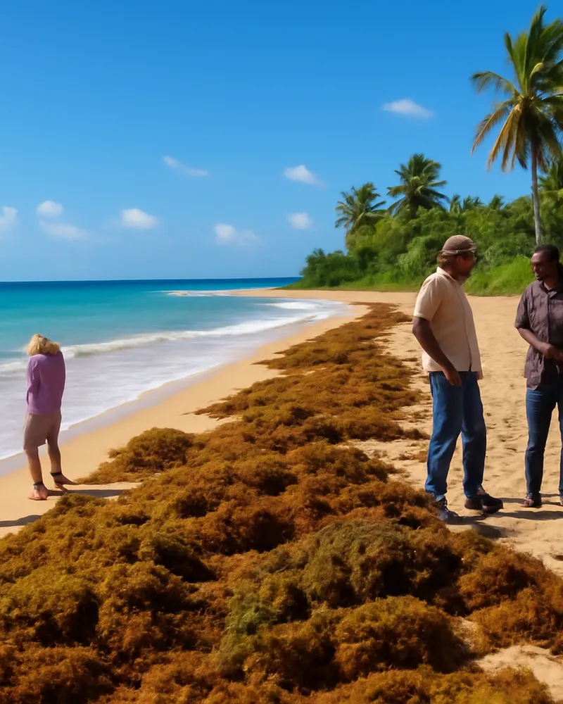 Sargasse en Guadeloupe : Comment cette algue impacte nos plages